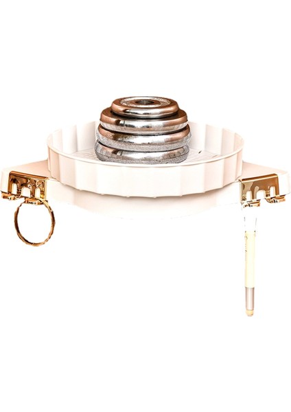 1 Paket Köşe Duş 360 ° Dönen Banyo Organizatörü ve Depolama Rafları, Banyo Için Sondaj Pikap Organizatörü Yok (Yurt Dışından)