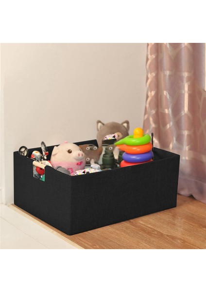 Depolama Için Dikdörtgen Depolama Kutusu Depolama Dekoratif Çıkarılabilir Depolama Sepetleri Ahşap Taşıma Kulpları A (Yurt Dışından) fırsatları