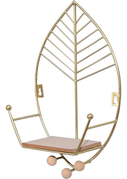 Yatak Şekil Yüzen Raflar Metal Duvar Dekor, Ahşap Duvara Monte Depolama Rafı Ev Dekorasyonlar Yatak Odası, Altın Için Sanat (Yurt Dışından)