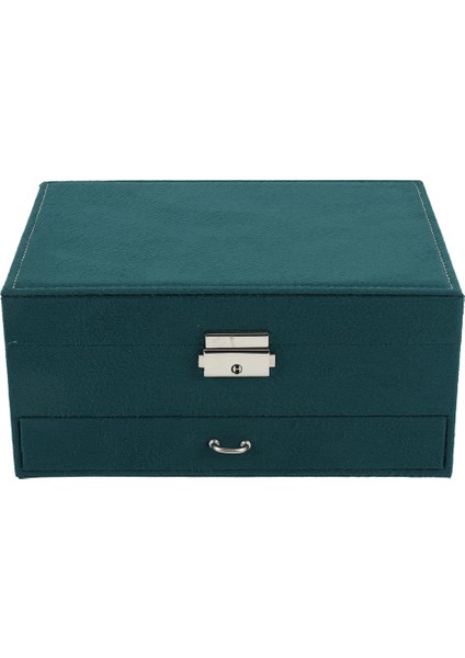 Takı Kutusu Organizatörü, Büyük Kolye Takı Depolama Organizatör Çekmece Kilitli Kadın Mücevher Ekran Tutucu Kılıf (Yurt Dışından)