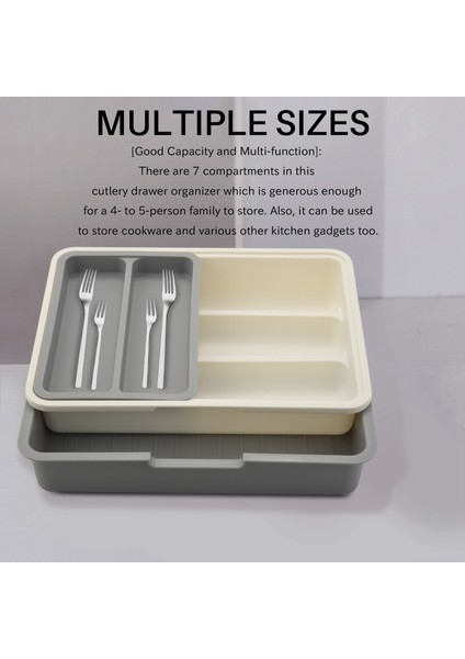 Çatal Teşheri Çekmece Tepsisi Genişletilebilir Ayarlanabilir Zaman Çekmecesi Mutfak Maddesi Organizatörü Mutfak Için Çok Amaçlı Depolama (Yurt Dışından) modelleri