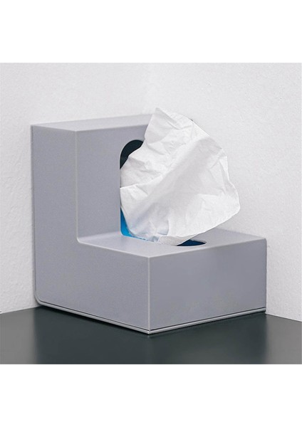 Çift Taraflı Doku Kutusu, Zarif Kare Doku Kutusu Tutucu, Banyo Giyinme Masası, Yatak Odası Giyinme Masası Gri (Yurt Dışından) modelleri