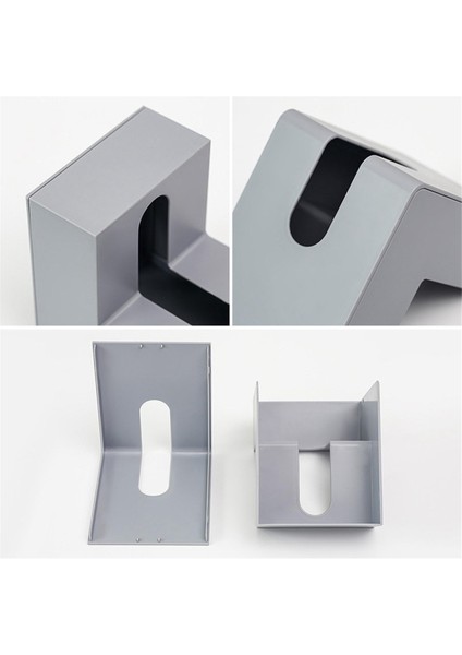 Çift Taraflı Doku Kutusu, Zarif Kare Doku Kutusu Tutucu, Banyo Giyinme Masası, Yatak Odası Giyinme Masası Gri (Yurt Dışından) fırsatları