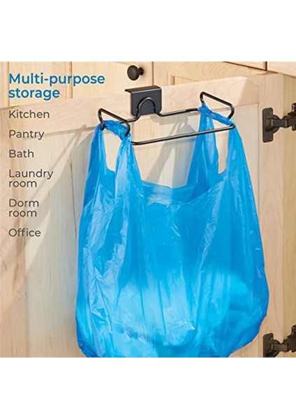 Asılı Paslanmaz Çelik Çöp Torbası Askı Dolap Kapı Arka Depolama Braketi Mutfak Malzemeleri (Yurt Dışından) fırsatları