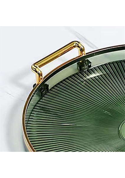 Lüks Servis Tepsisi, Kulplarla Kozmetik Parfüm Makyaj Ekranı Çok Fonksiyonlu Dekoratif Dekoratif Tepsi, Takı Tepsisi A (Yurt Dışından) fırsatları