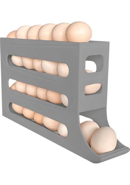 30 Yumurta Buzdolabı Için Yumurta Tutucu -Auto Haddeleme Buzdolabı Yumurta Organizatörü, Uzay Kurtarıcı Yumurta Dispenser Tutucu, 4 Katmanlı Buzdolabı Beyaz (Yurt Dışından) modelleri