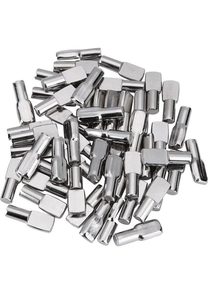 5mm Dolap Raf Destek Mal Kaşığı Raflar Için Metal Raf Pimleri, 100 Pcs Gümüş Renk (Yurt Dışından)