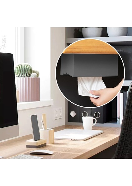 Mutfak Doku Kutusu Kapak Peçete Için Kağıt Havlular Için Peçete Tutucu Peçeteler Için Doku Dispenser Duvara Monte Konteyner Mendil Gri (Yurt Dışından) modelleri