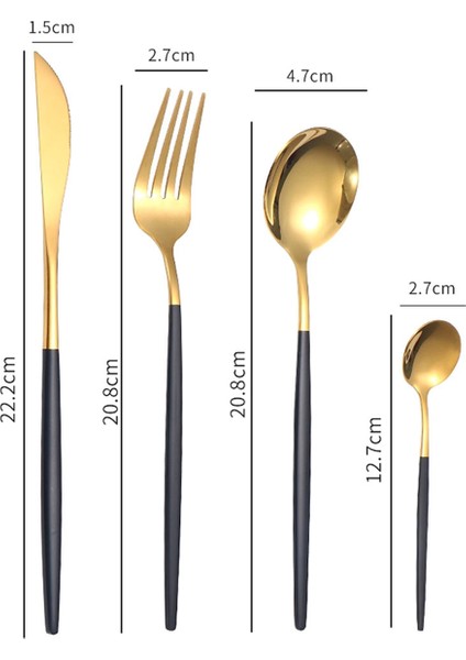 24 Adet Sofra Takımı Stand Stand Yemek Takımı Seti Paslanmaz Çelik Çatal Takım Seti Partisi Için Set 6 A Için Herhangi Bir Fesur Servisi (Yurt Dışından) modelleri