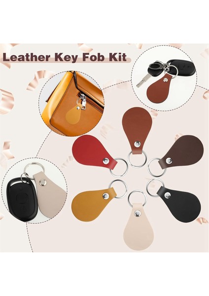 30 Adet Deri Anahtarlık Pu Deri Anahtar Fobs ve Anahtarlık ve Anahtarlık Halkası Süblimasyon Anahtarlık Boşlukları (Yurt Dışından) fırsatları