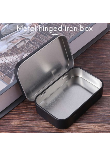 95X60X21MM Siyah Teneke Kutu Siyah Metal Kutu ile Mat Şeker Kutusu Küçük Kutu (Yurt Dışından) modelleri