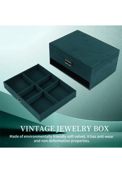 Takı Kutusu Organizatörü, Büyük Kolye Takı Depolama Organizatör Çekmece Kilitli Kadın Mücevher Ekran Tutucu Kılıf (Yurt Dışından) fırsatları