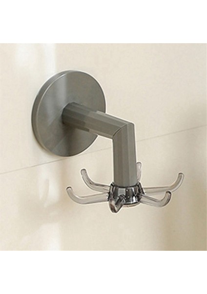 4pcs Dönen Duvara Monte Depolama Rafı Küvet Için Mutfak Eşyaları ve Havlular Için Kancalı Şeffaf-Beyaz (Yurt Dışından) indirimleri