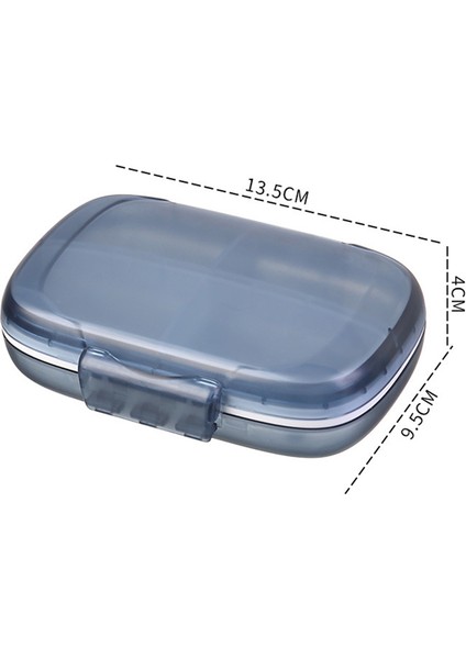 Seyahat Hapı Kutusu Organizatör Taşınabilir, Bölme Hap Kutuları/tutucu, Vitamin Hava Geçirmez ve Nem Geçirmez Mavi (Yurt Dışından) indirimleri