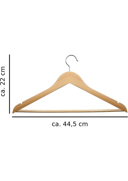 10 x Ahşap Giysi Askıları 44.5 x 23CM Ahşap Askılar Ahşap Giysiler Askı 360 Derece Rotasyon (Yurt Dışından) fiyatları