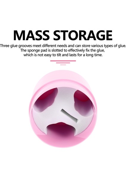 Kirpik Tutkal Depolama Tankı Kirpikler Uzatma Tutkal Yapıştırıcı Stand Kavan Aktif Mühürlü Kutu 4 Hücreler Konteyner Pembe (Yurt Dışından) modelleri