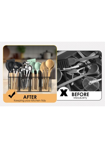 Büyük Mutfak Zarar Tutucu Siyah Metal Mutfak Yemek Münzisi Organize Spatula Maden Güveç (Yurt Dışından) fiyatları