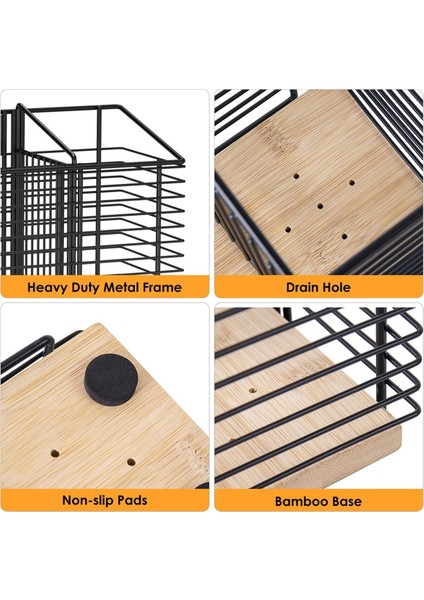 Büyük Mutfak Zarar Tutucu Siyah Metal Mutfak Yemek Münzisi Organize Spatula Maden Güveç (Yurt Dışından) indirimleri