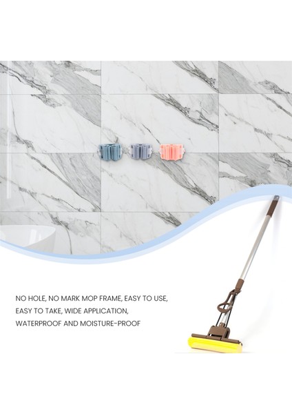 6pcs Ağır Hizmet Mutfak Kancaları Süpürge Alet Paspas Tutucu Duvara Monte Paspas ve Süpürge Tutucu Banyo Organizatör Paspas Askı (Yurt Dışından) fiyatları