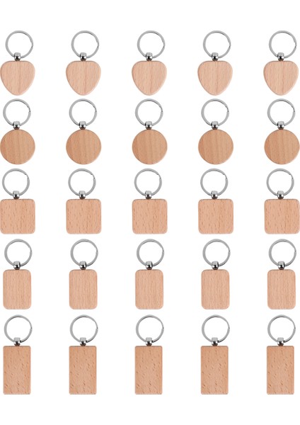 25PIECES Boş Ahşap Anahtarlı Diy Ahşap Anahtarlık Halkaları Anahtar Etiketler Takı Bulguları Zanaat (Yurt Dışından) modelleri