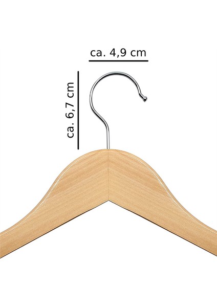 10 x Ahşap Giysi Askıları 44.5 x 23CM Ahşap Askılar Ahşap Giysiler Askı 360 Derece Rotasyon (Yurt Dışından) indirimleri