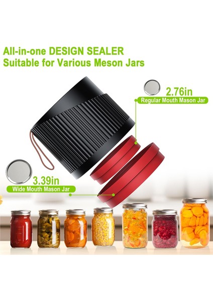 Mason Kavanoz Vakum Sızdırmazlığı Elektrikli Mason Kavanoz Vakum Sızdırmazlığı Kiti Geniş Ağız ve Normal Ağız Mason Kavanozları (Yurt Dışından) indirimleri