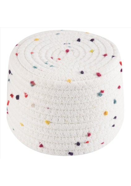 Pamuk Halat Depolama Sepeti Küçük Dokuma Sepet Kapak Depolama Dokuma Depolama Organizatör Kutular Için Havlu Tuşları Atıştırmalık, S (Yurt Dışından)