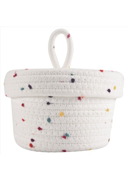 Pamuk Halat Depolama Sepeti Küçük Dokuma Sepet Kapak Depolama Dokuma Depolama Organizatör Kutular Için Havlu Tuşları Atıştırmalık, S (Yurt Dışından) modelleri