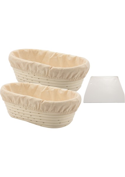 2 Paket 10 Inç Oval Şekilli Ekmek Prova Sepeti - Fırıncılar Için Hamur Kase Hediyeleri Hamile Ekmek Için Sepetler Için Sepetler Için Sepetler (Yurt Dışından)