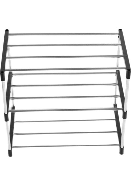 Istiflenebilir Küçük Ayakkabı Rafı, Giriş Yolu, Koridor ve Dolap Alanı Tasarruf Depolama ve Organizasyonu (3 Katmanlı, Siyah) (Yurt Dışından) modelleri