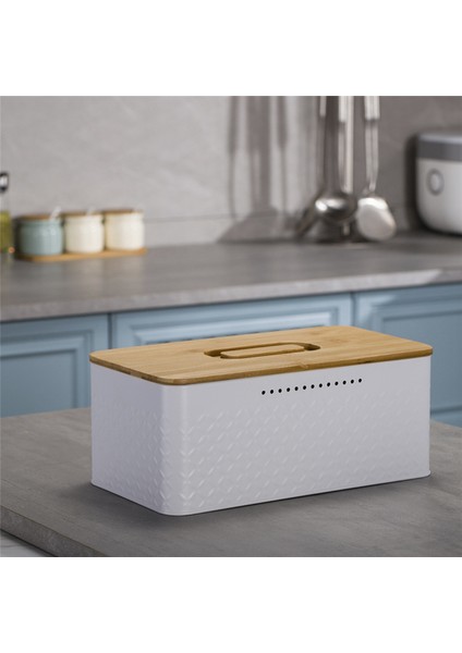 Ekmek Çöpü, Karbon Kaplama Sayesinde Yenilikçi Ekmek Kutusu, Bambu Kapak Siyah Dahil Entegre Havalandırma Delikleri ile (Yurt Dışından) fiyatları