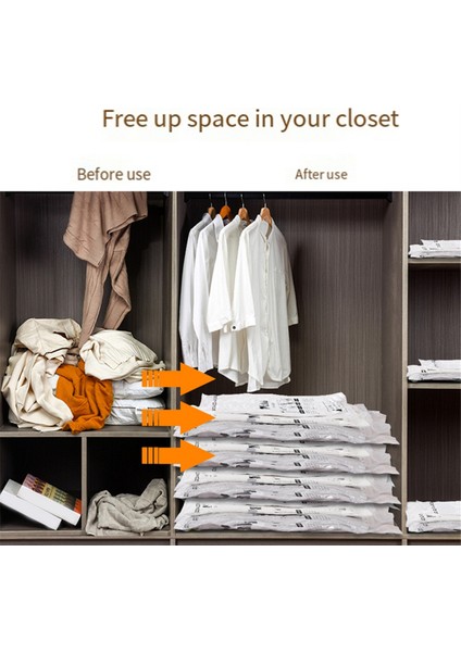 6x Vakum Depolama Torbaları, Battaniyeler Için Seyahat El Pompası ile Sızdırmazlık Sıkıştırma Torbaları, Yorganlar, Giysiler Depolama Xl (Yurt Dışından) fırsatları