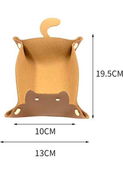 3pcs Ped Sevimli Kediler Şekilli Deri Vale Tepsisi, Sehpa Için Mücevher Tepsisi, Dekoratif Masa Organizatörü, Catchall Tepsisi Kahverengi (Yurt Dışından) fiyatları