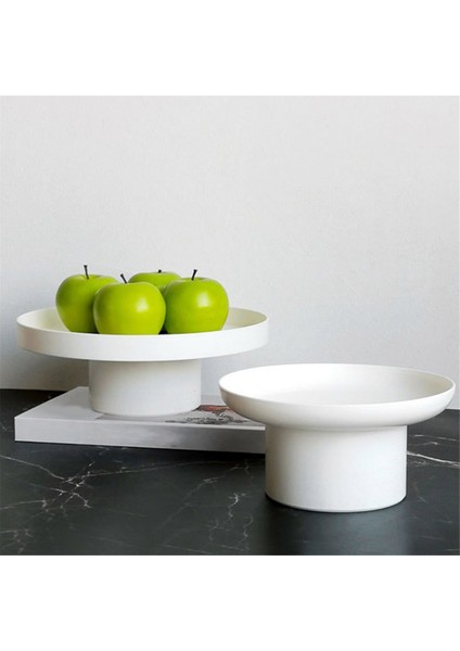 Abs Meyve Parfüm Kozmetik Tepsisi Siyah Beyaz Yuvarlak Dekoratif Tepsi Organizatör Ev Dekorasyon Tahtası Basit Depolama Tahtası (Yurt Dışından) indirimleri