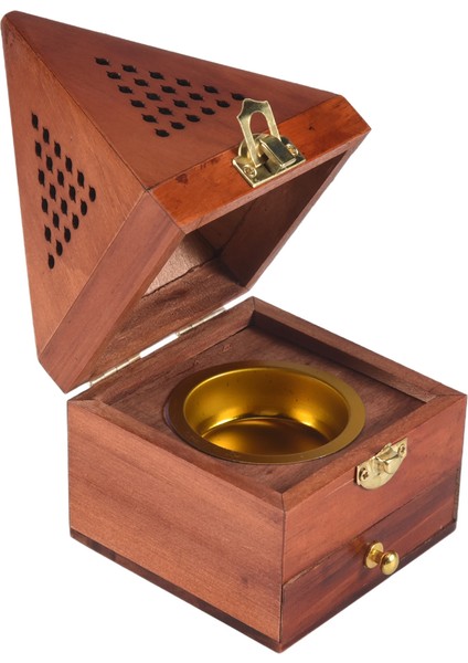 Ahşap Agarwood Sandal Ağacı Kutusu Tütsü Brülör Brülör Antika Aromaterapi Brülör Yaratıcı Piramit Içi Boş Tütsü Kutusu (Yurt Dışından) modelleri