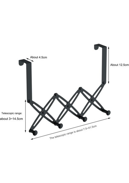 Kapı Kancalarının Üzerinde, Kapı Askısının Üzerinde Geri Çekilebilir Paslanmaz Çelik, Genişletilebilir Havlu Ceket Rafı Beş Kancayı Asılı (Yurt Dışından) fiyatları