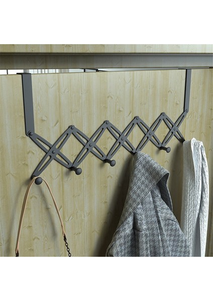 Kapı Kancalarının Üzerinde, Kapı Askısının Üzerinde Geri Çekilebilir Paslanmaz Çelik, Genişletilebilir Havlu Ceket Rafı Beş Kancayı Asılı (Yurt Dışından) indirimleri