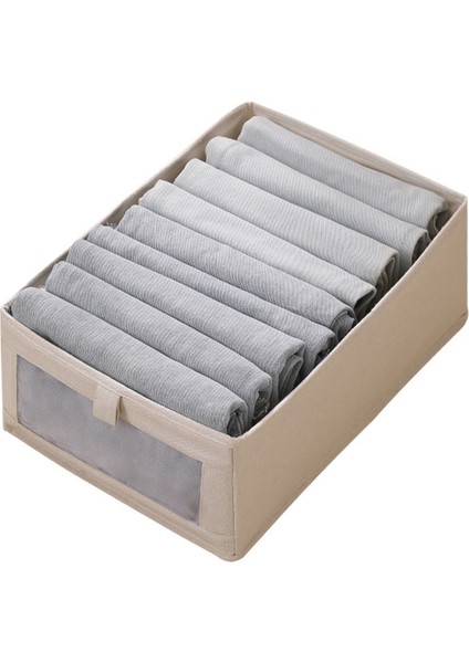 4 Paket Depolama Kutuları, Kıyafetler, Kot Pantolon, Dolap - Dolap Organizatörleri ve Depolama Bej Düzenlemek Için Depolama Kapları (Yurt Dışından) fiyatları