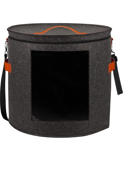 Kadınlar ve Erkekler Için Şapka Depolama Kutusu, 19INCH D x 17INCH H Şapka Kutuları Seyahat Yuvarlak Şapka Düzenleyici Kutusu Toz Geçirmez Kapalı (Yurt Dışından)