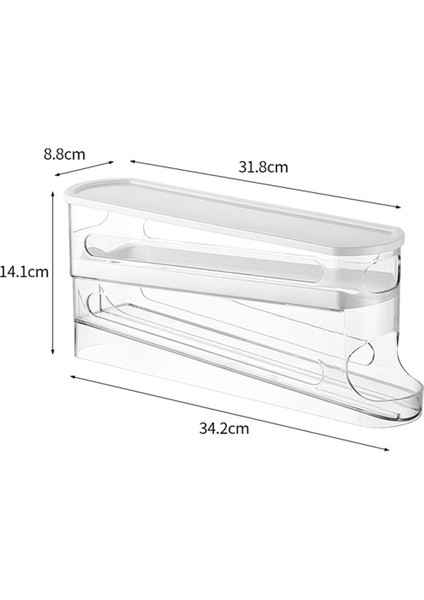 Buzdolabı Yumurta Depolama Kutusu Otomatik Kaydırma Yumurta Evi Büyük Kapasiteli Mutfak Özel Rulo Yumurta S (Yurt Dışından) modelleri