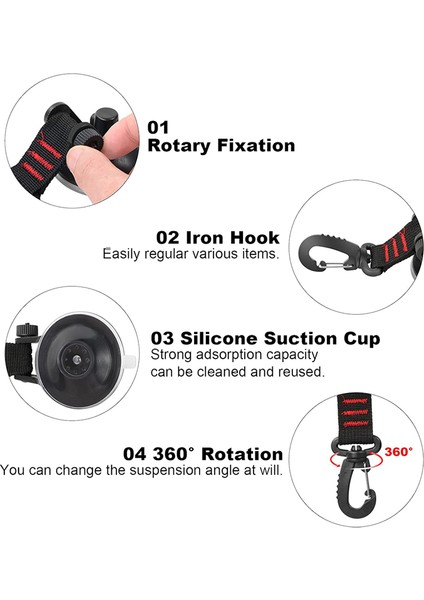 Emme Fincanı Bağlantı Ile, 4 Parçalı Vantuz Kancaları Ekstra Güçlü Emme Fincanı Montaj Kancaları Araba Için (Yurt Dışından) indirimleri