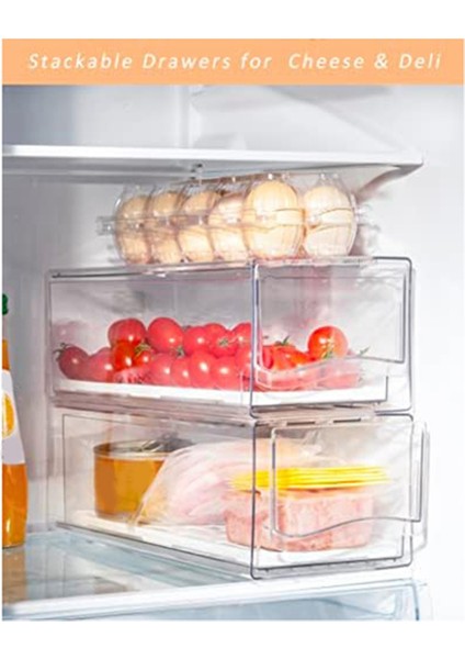 Çekme Çekmeceli Buzdolabı Organizatör Kutuları Buzdolabı Dikey Alanı Kaydet Için Set Çekmece Çekmece (Yurt Dışından) modelleri