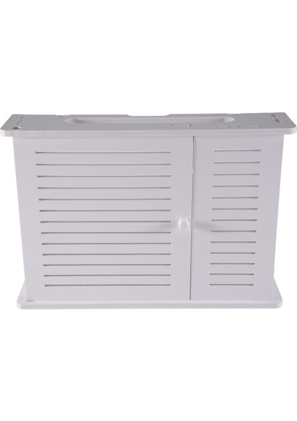 Kablosuz Wifi Yönlendirici Saklama Kutuları Ahşap Kutu Kablo Gücü Plus Tel Braket Duvar Asma Tapa Tahtası Rafı -Single Kapı (Yurt Dışından) fırsatları