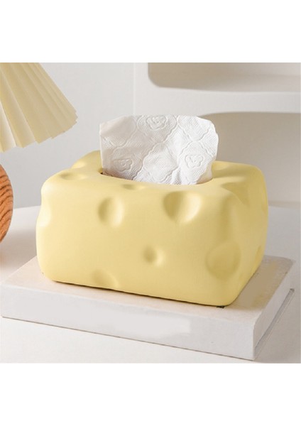 Peynir Şekli Doku Kutusu Çok Fonksiyonlu Seramik Kağıt Havlu Depolama Çantası Noslip Ped ile Mükemmel Kağıt Kasa Dağıtıcı (Yurt Dışından) modelleri