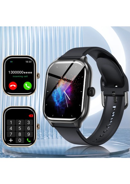 H9 Pro Max Akıllı Saat Bluetooth Çağrı Mesaj Hatırlatıcısı 24 Saat Sağlık Izleme Erkekler Kadınlar Için (Yurt Dışından)