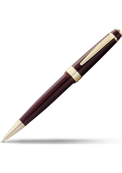 Bailey Light Tükenmez Kalem (Çizgi Kalınlığı F, Yazı Rengi: Siyah, Hediye Paketi Dahil), Altın Renkli Menteşeli Kırmızı Boya