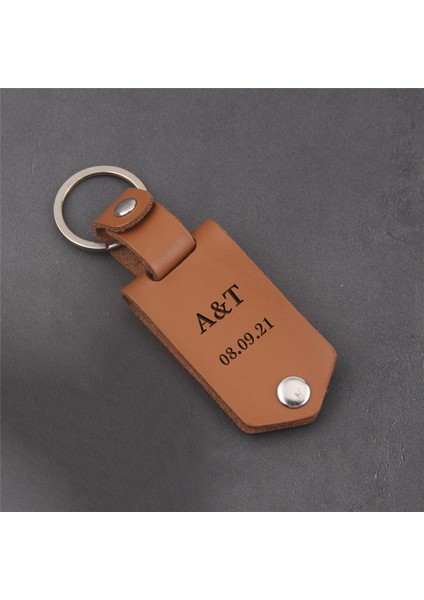Deri Anahtarlık Fotoğrafı Uv Renkli Baskı Özel Anahtarlık Kişiselleştirilmiş Metin Oyulmuş Takvim Tarihi (Yurt Dışından) fiyatları