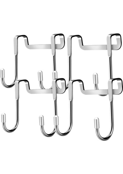 4pcs Çift Kanca Kapı Kanca Banyo Askısı Duş Havlu Şapka Organizatör Raf Şapka Kancaları Şapka Askı Askı Askıları (Yurt Dışından)