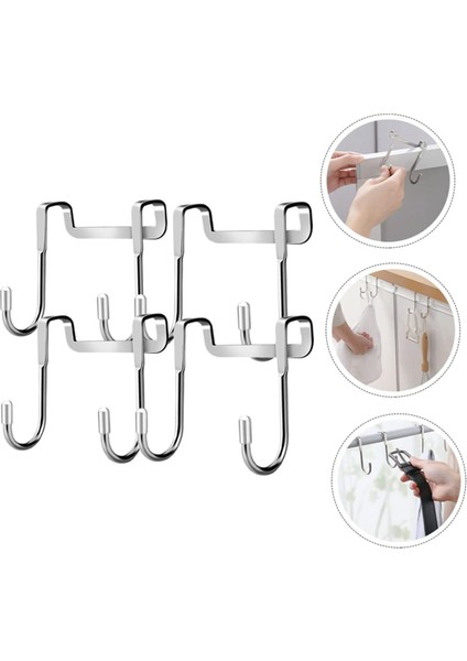 4pcs Çift Kanca Kapı Kanca Banyo Askısı Duş Havlu Şapka Organizatör Raf Şapka Kancaları Şapka Askı Askı Askıları (Yurt Dışından) indirimleri