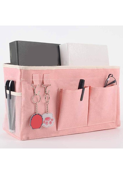 2 Paket Başucu Caddy/yatak Başucu Asma Depolama Çantası Hastane Yatakları Için Dergi Organize Etme Bebek Odası (Pembe) (Yurt Dışından) fırsatları